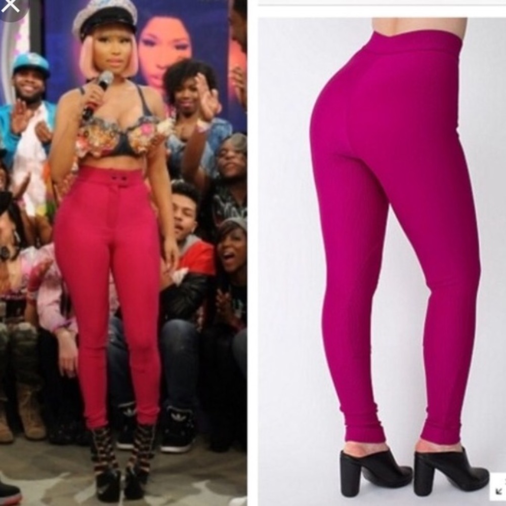 American Apparel riding pants hot pink Size XS